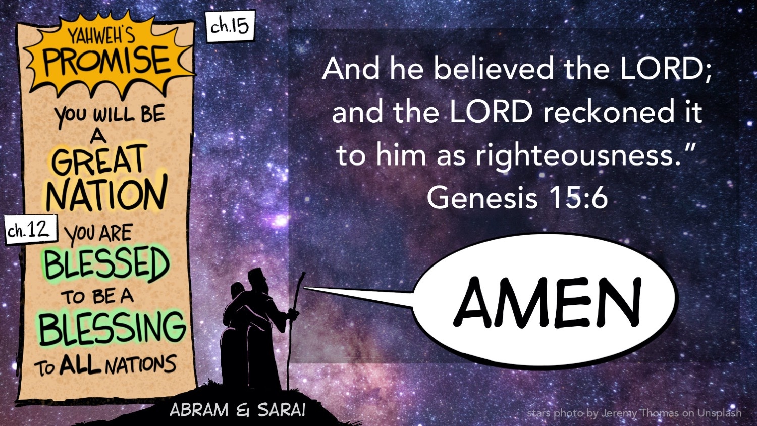 Genesis 15_6 Abram believed and it was counted as righteousness