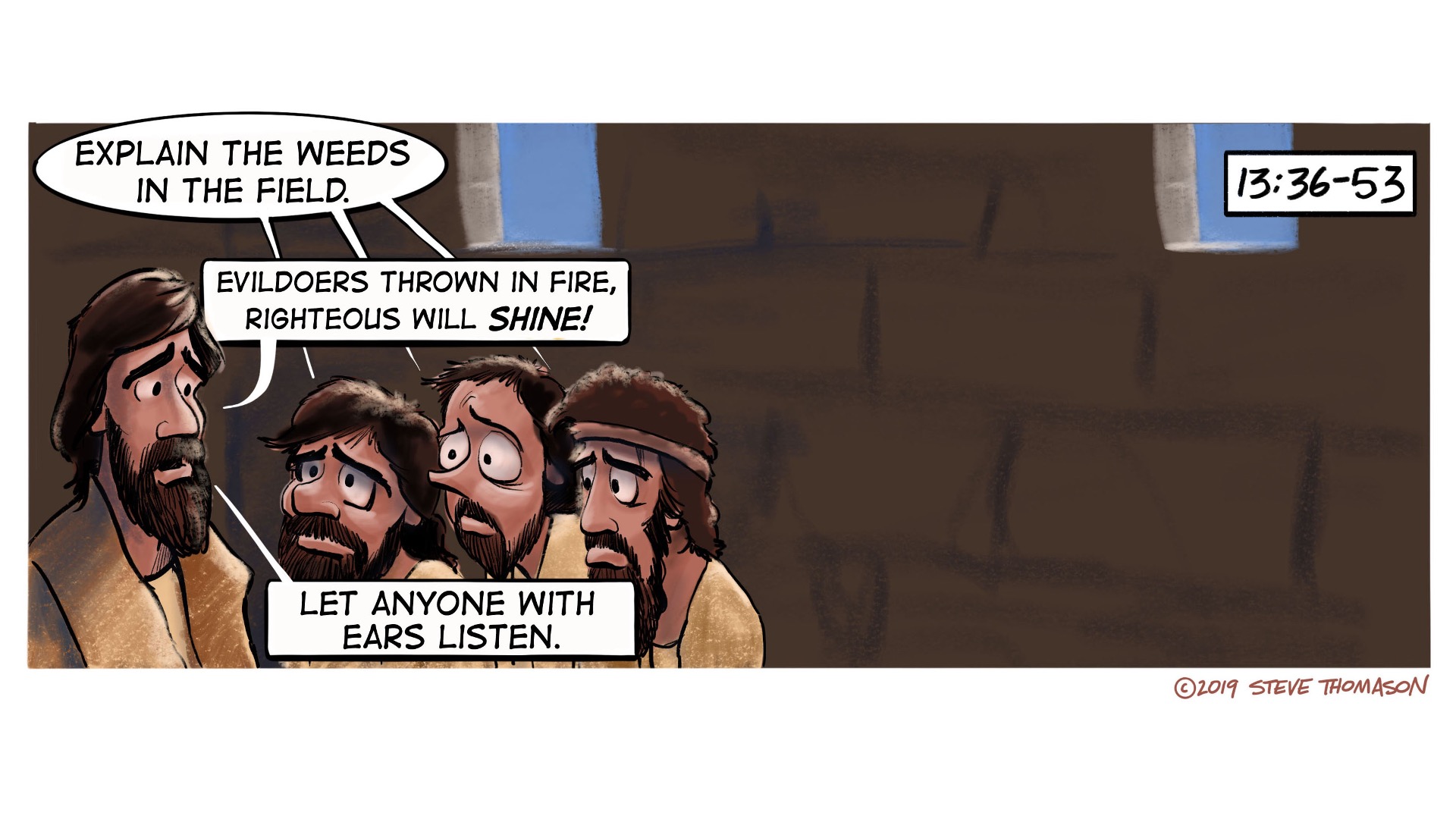 parable of the weeds explained in Matthew 13
